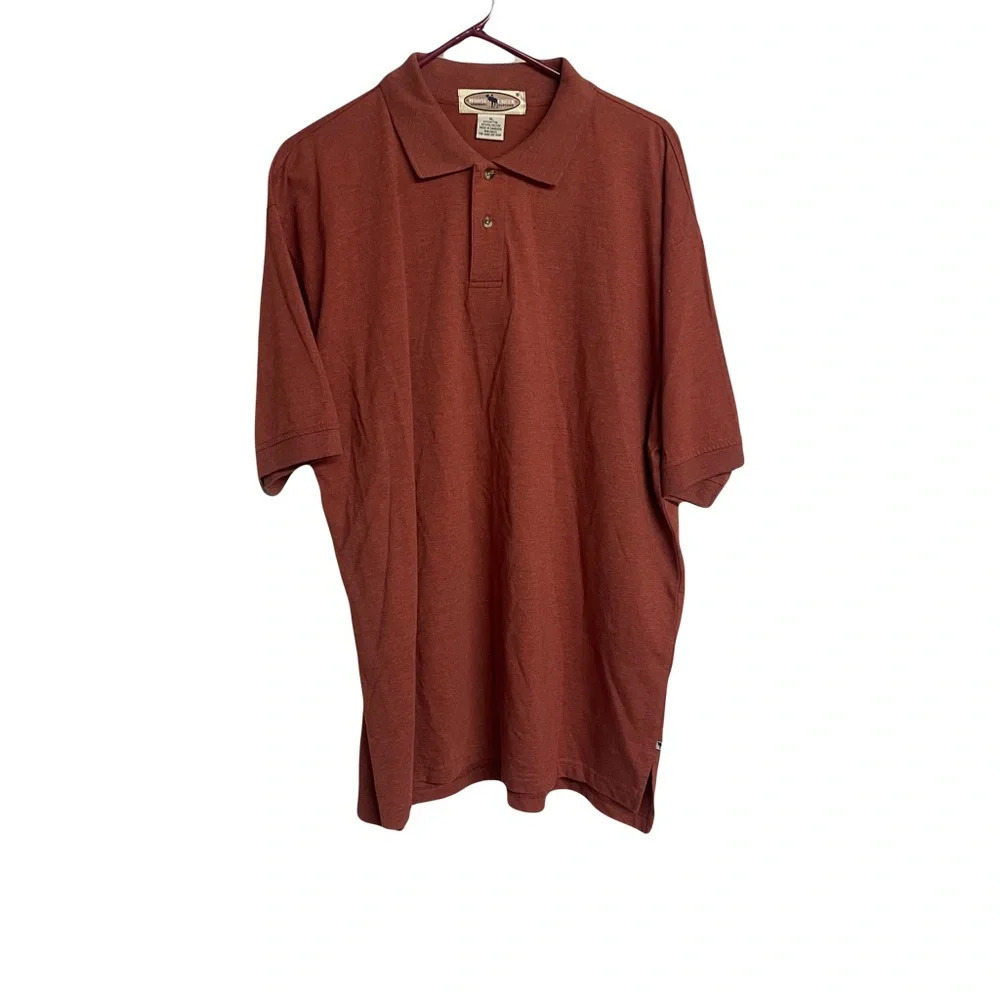 Moose Creek legendary clothing men’s polo shirt burnt orange. Size  XL